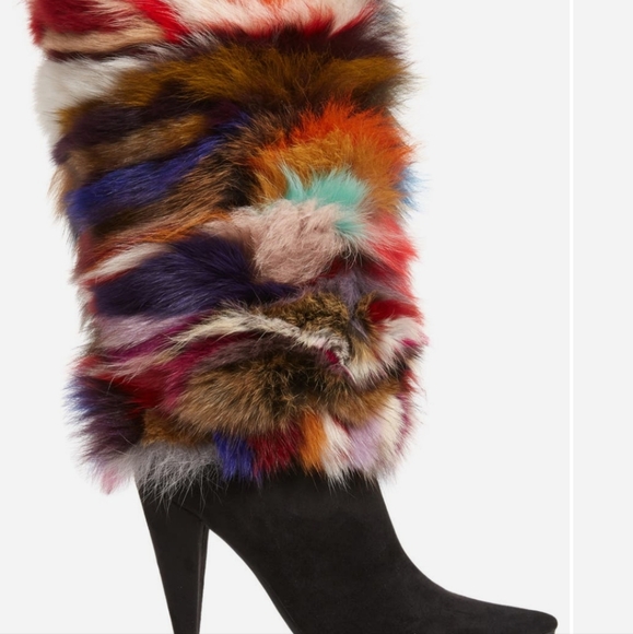 Jeffrey Campbell MAZE GENUINE FUR BOOT